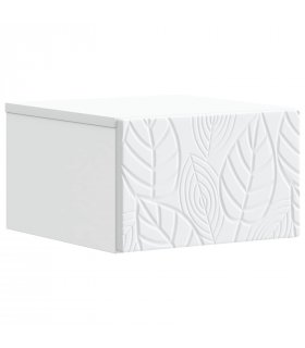 vidaXL Wall-Mounted Side Table White 34.5 x 33 x 20 cm Engineered Wood