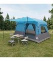 vidaXL Family Tent with Roof Blue 320 x 210 x 180 cm Polyester