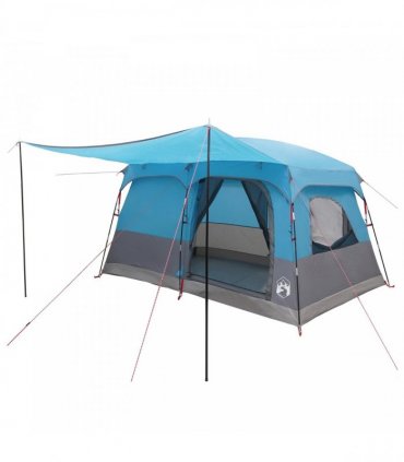 vidaXL Family Tent with Roof Blue 320 x 210 x 180 cm Polyester