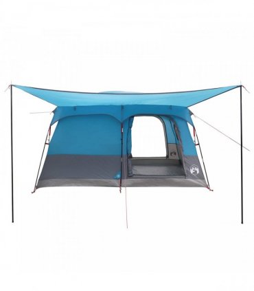 vidaXL Family Tent with Roof Blue 320 x 210 x 180 cm Polyester