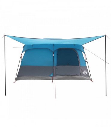 vidaXL Family Tent with Roof Blue 320 x 210 x 180 cm Polyester