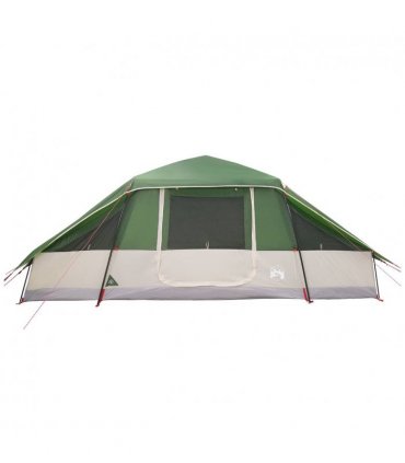 vidaXL Family Tent with Rainfly Water-resistant Green 10-Person