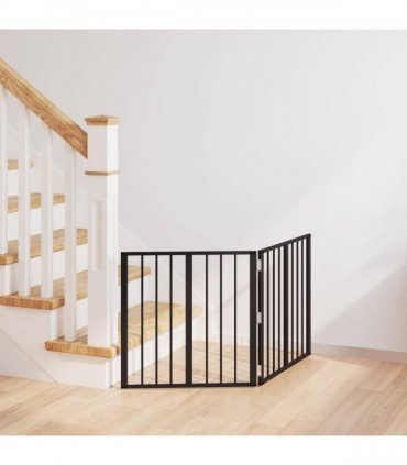 vidaXL Dog Gate 2 pcs Black 60 x 60 cm Galvanised Steel