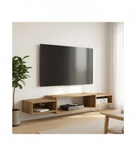 vidaXL Wall-mounted TV Cabinet Wall-Mounted Artisan Oak