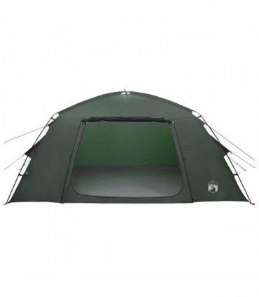 vidaXL Cabin Tent with Roof Army Green 400 x 210 x 180 cm Polyester