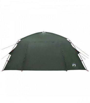 vidaXL Cabin Tent with Roof Army Green 400 x 210 x 180 cm Polyester
