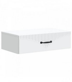 vidaXL Wall-Mounted Side Table White 59 x 34.5 x 17 cm Engineered Wood