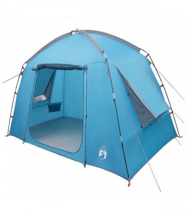 vidaXL Cabin Tent with Roof Blue 210 x 210 x 138 cm Polyester