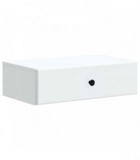 vidaXL Wall-Mounted Side Table White 59 x 34.5 x 17 cm Engineered Wood