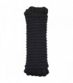 vidaXL Boat Rope 9 m 1 Black Polyester