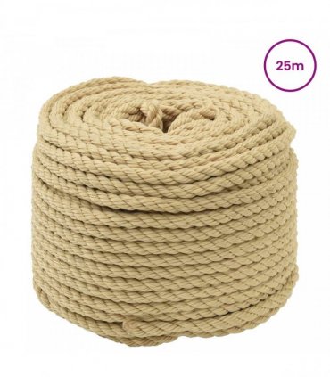 vidaXL Boat Rope 25 m 0.8 Natural PP
