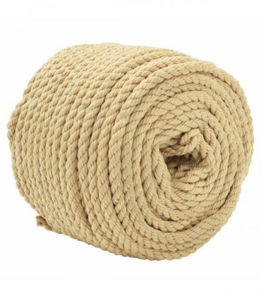 vidaXL Boat Rope 25 m 0.8 Natural PP