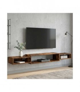 vidaXL Wall-mounted TV Cabinet Wall-Mounted Smoked Oak