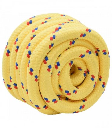 vidaXL Boat Rope 25 m 4 Yellow PP