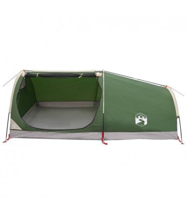 vidaXL Hiking Tent Water-Resistant 1-Person 1-Person Green