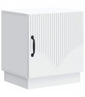 vidaXL Bedside Table White 43 x 34.5 x 47 cm Engineered Wood