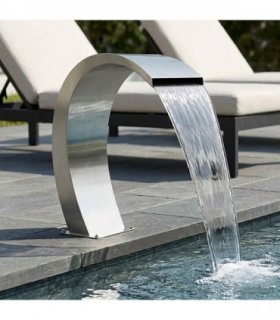 vidaXL Pool Fountain Silver 60 x 30 x 70 cm Stainless Steel