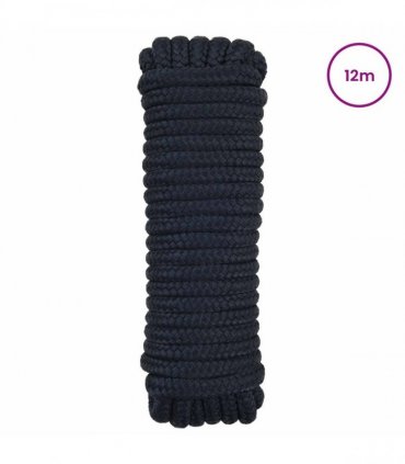 vidaXL Boat Rope 12 m 1 Royal Blue Polyester
