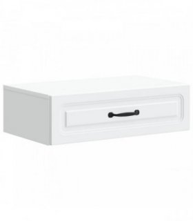 vidaXL Wall-Mounted Side Table White 59 x 34.5 x 17 cm Engineered Wood