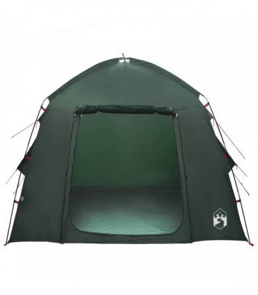 vidaXL Cabin Tent with Roof Army Green 210 x 210 x 138 cm Polyester