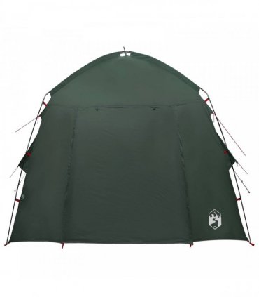 vidaXL Cabin Tent with Roof Army Green 210 x 210 x 138 cm Polyester