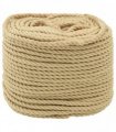 vidaXL Boat Rope 50 m 0.6 Natural PP