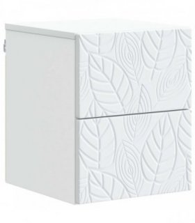 vidaXL Wall-Mounted Bedside Cabinet White 34.5 x 33 x 40 cm