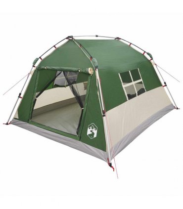 vidaXL Instant Tent Water-resistant 3-Person 3-Person Green