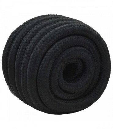 vidaXL Boat Rope 10 m 6 Black PP