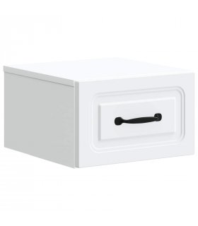 vidaXL Wall-Mounted Bedside Cabinet White 34.5 x 33 x 20 cm