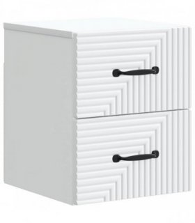 vidaXL Wall-Mounted Bedside Cabinet White 34.5 x 33 x 40 cm