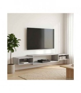 vidaXL Wall-mounted TV Cabinet Wall-Mounted Grey Sonoma