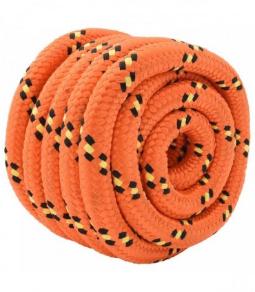 vidaXL Boat Rope 50 m 3 Orange PP
