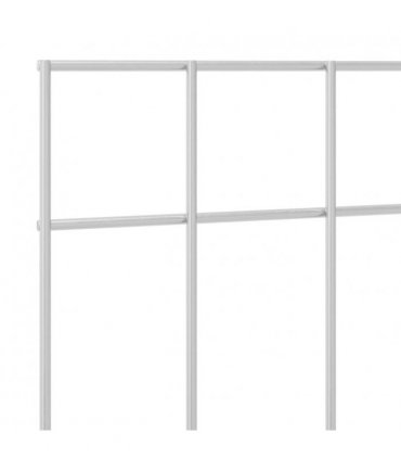 vidaXL Garden Fence Panel 24 pcs Galvanised Steel Silver