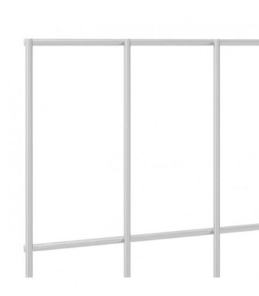 vidaXL Garden Fence with Stakes 12 pcs 75 x 50 cm Mesh Silver