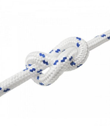 vidaXL Boat Rope 5 m 4 White and Blue PP