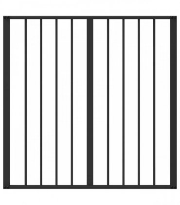 vidaXL Dog Gate 4 pcs Black 80 x 80 cm Galvanised Steel