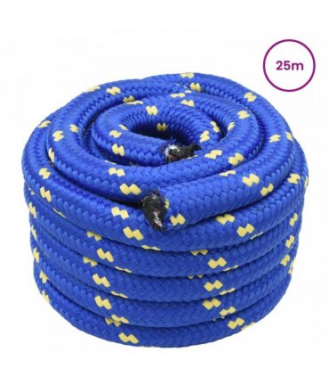 vidaXL Boat Rope 25 m 4 Blue PP
