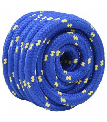 vidaXL Boat Rope 25 m 4 Blue PP