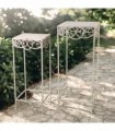 66CM CREAM METAL SET 2 PLANT STAND