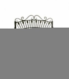 108CM BLUE/GOLD METAL BENCH