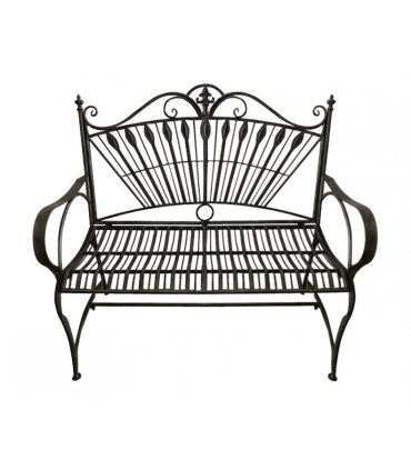 111CM BLUE/GOLD METAL BENCH