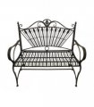 111CM BLUE/GOLD METAL BENCH