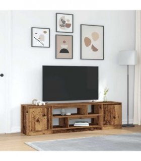vidaXL TV Cabinet Old Wood 188.5x41x50 cm Engineered Wood