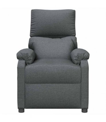 vidaXL Recliner Chair Dark Grey Fabric