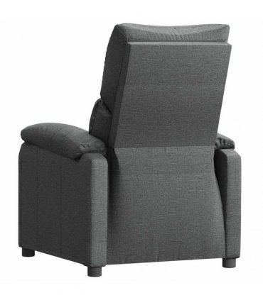 vidaXL Recliner Chair Dark Grey Fabric