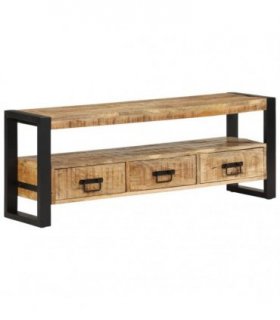 vidaXL TV Cabinet 120x30x45 cm Solid Wood Mango