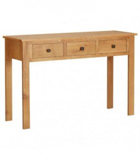 vidaXL Dressing Table 110x40x75 cm Solid Oak Wood