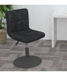 vidaXL Swivel Bar Stool Black Velvet