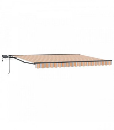 vidaXL Manual Awning Frame with LEDs 5 x 3.5 m